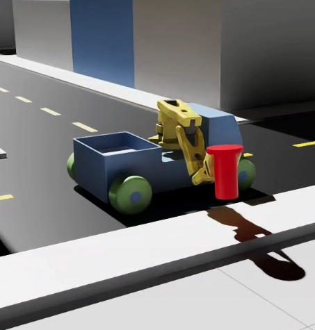 RubbishBot Robotics Simulation